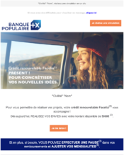 e-mailing - Banque Populaire - 08/2022