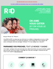 e-mailing - Marketing Acquisition - Parrainage - RED by SFR - 09/2022
