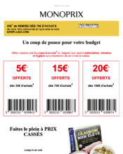 e-mailing - Marketing Acquisition - Derniers jours - Ventes flash, soldes, demarque, promo, réduction - Monoprix - 09/2022