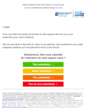 e-mailing - Enquêtes Clients - NPS / Avis clients - Banque Populaire - 09/2022