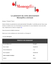 e-mailing - Transactionnels - Échec de paiement - Monoprix - 09/2022