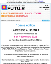 e-mailing - La Presse au Futur - 09/2022