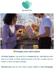 e-mailing - Enquêtes Clients - Consultation client - Marketing relationnel - Newsletter - Too Good To Go - 09/2022