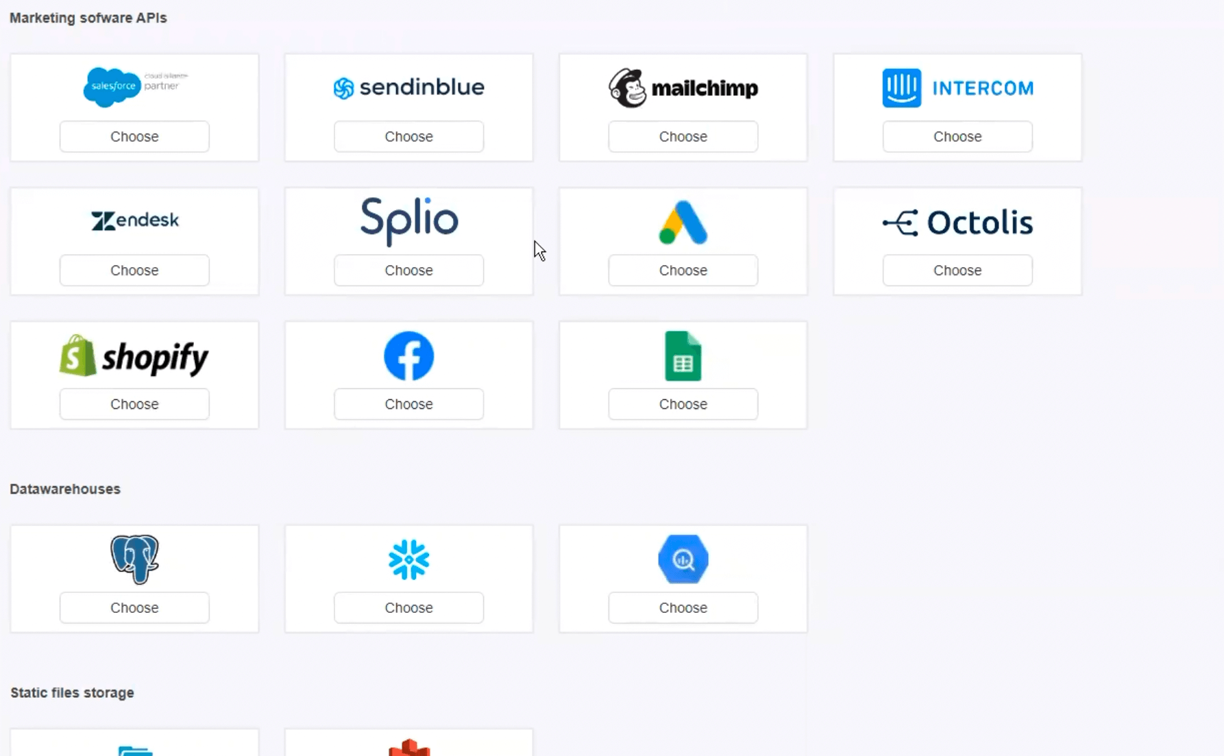 panorama benchmark cdp octolis connecteurs