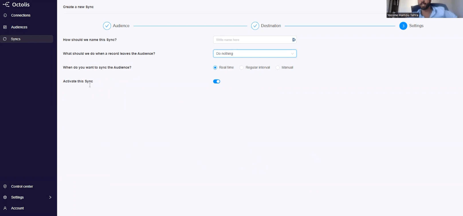 panorama benchmark cdp octolis synchronisation destinations configuration 2