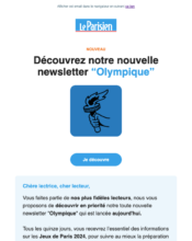 e-mailing - Marketing marque - Communication Services - Nouveaux Services - Marketing relationnel - Newsletter - Le Parisien - 10/2022
