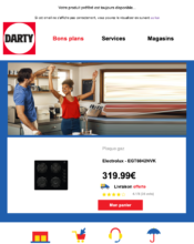 e-mailing - Marketing Acquisition - Panier abandonné - Darty - 10/2022
