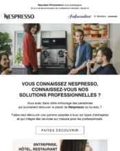 e-mailing - Marketing Acquisition - Parrainage - Nespresso - 01/2020