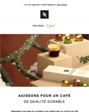 e-mailing - Marketing fidélisation - Incitation au réachat - Marketing marque - Institutionnel - Marketing relationnel - Newsletter - Nespresso - 07/2022