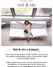 e-mailing - Marketing marque - Nom de marque - Nat & Nin - 10/2022