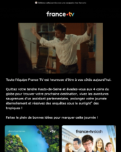 e-mailing - Marketing relationnel - Anniversaire / Fête contact - France TV - 11/2022