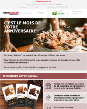 e-mailing - Marketing relationnel - Anniversaire / Fête contact - Intermarché - 11/2022