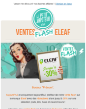 e-mailing - Marketing Acquisition - Ventes flash, soldes, demarque, promo, réduction - Le Petit Vapoteur - 11/2022