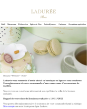 e-mailing - Ladurée - 11/2022
