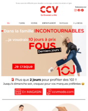 e-mailing - Marketing Acquisition - Derniers jours - CCV - 11/2022