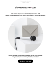 e-mailing - Marketing Acquisition - Relance inactifs - Showroomprive.com - 11/2022
