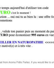 e-mailing - Marketing Acquisition - Derniers jours - Aroma Prêts Partez - 11/2022