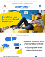 e-mailing - Marketing relationnel - Application mobile - Castorama - 11/2022