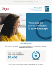 e-mailing - Marketing fidélisation - Animation / Vie du Programme de Fidélité - Points et statut - SNCF - 11/2022