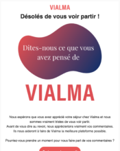 e-mailing - Transactionnels - Confirmation résiliation abonnement - Vialma - 11/2022