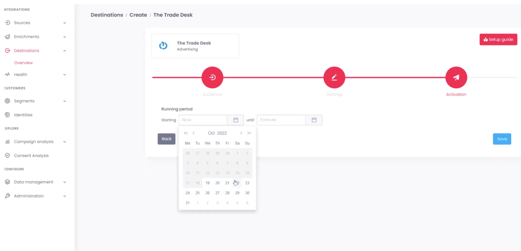 customer data platform commanders act parametrage connecteurs 4