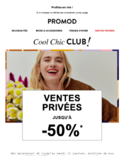 e-mailing - Marketing Acquisition - Ventes privées - Promod - 12/2022