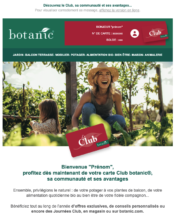 e-mailing - Marketing relationnel - Bienvenue - Welcome - Botanic - 12/2022