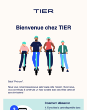 - Marketing relationnel - Bienvenue - Welcome - Tier Mobility - 10/2023