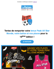 e-mailing - Marketing Acquisition - Jeu promo - Le Parisien - 12/2022