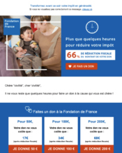 e-mailing - Marketing Acquisition - Collecte de dons - Fondation de France - 12/2022