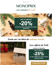 e-mailing - Monoprix - 12/2022