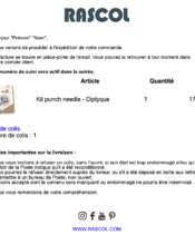 e-mailing - Transactionnels - Suivi de commande Expédition / Livraison - Rascol - 12/2022