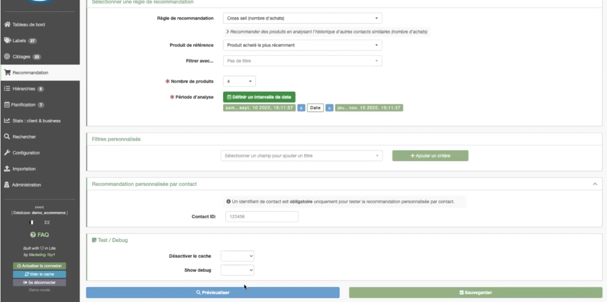 cdp marketing 1by1 recommandation produits