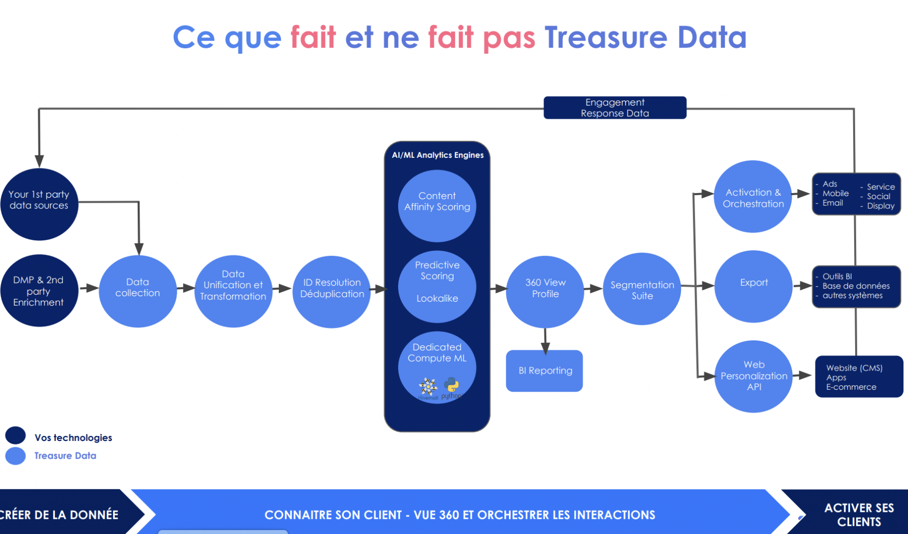 cdp treasure data perimetre fonctionnel