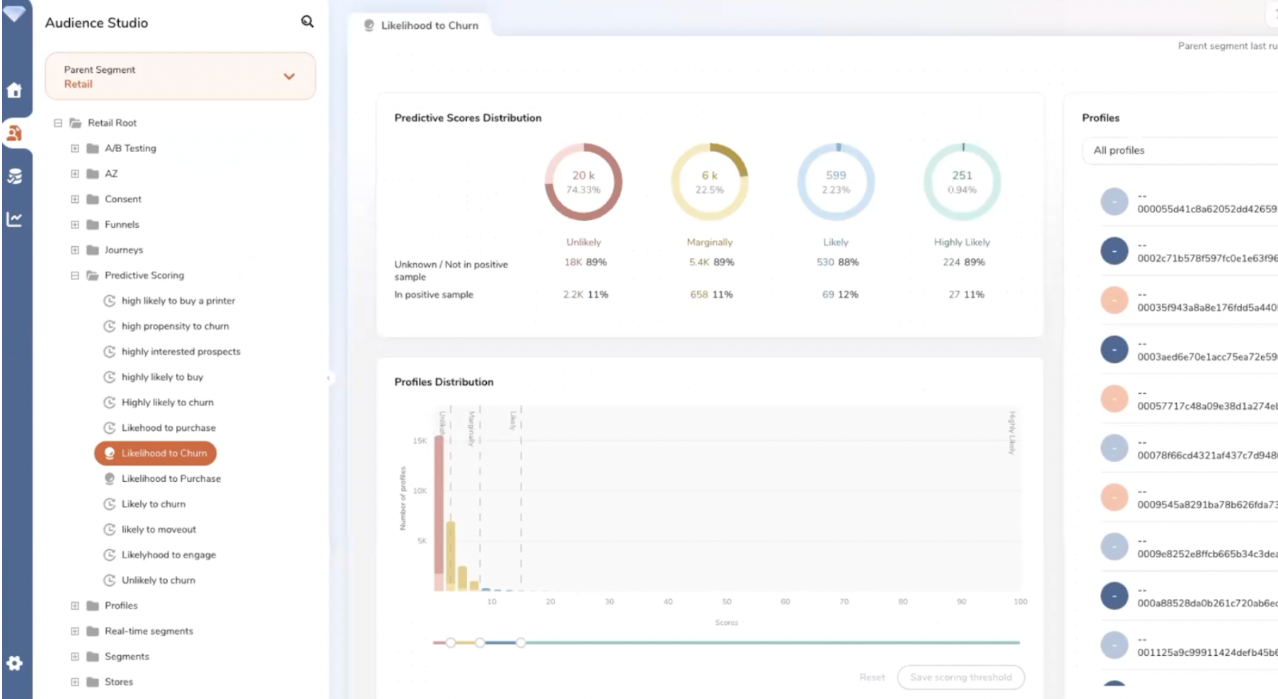 cdp treasure data scoring predictifs