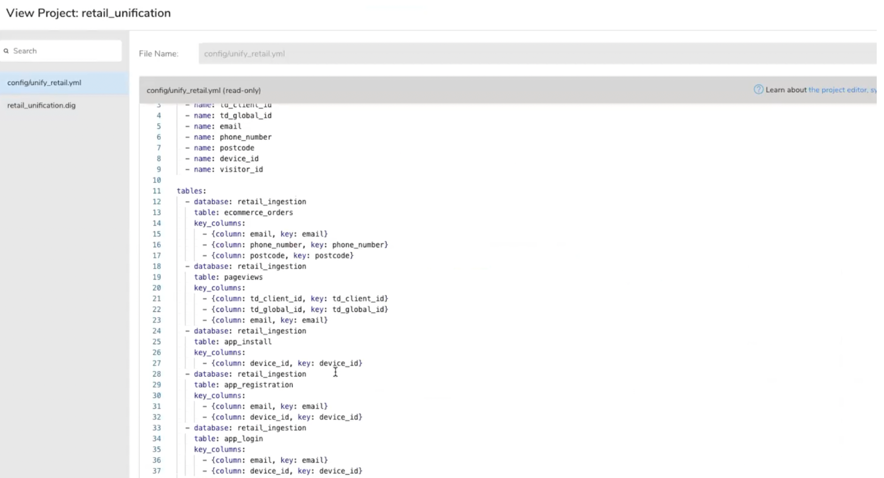 cdp treasure data unification donnees sql