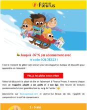 e-mailing - Marketing Acquisition - Acquisition abonnements - Fleurus Presse - 01/2023