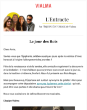 - Marketing relationnel - Calendaire (Noël, St valentin, Vœux, …) - Newsletter - Vialma - 05/2024