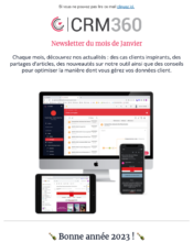 e-mailing - Marketing relationnel - Newsletter - CRM360 - 01/2023