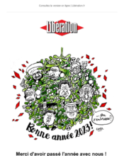 e-mailing - Marketing relationnel - Calendaire (Noël, St valentin, Vœux, …) - Libération - 01/2023