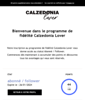 e-mailing - Marketing fidélisation - Début / Fin du Programme de Fidélité - Calzedonia - 01/2023