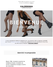 e-mailing - Marketing relationnel - Bienvenue - Welcome - Calzedonia - 01/2023