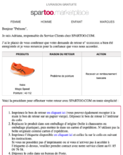 e-mailing - Service Clients - Suivi de demande - Spartoo - 01/2023