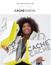 e-mailing - Marketing marque - Communication Services - Nouveaux Services - Cache-Cache - 01/2023