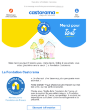 e-mailing - Marketing relationnel - Remerciements - Castorama - 01/2023