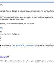 e-mailing - Marketing Acquisition - Relance inactifs - ONI - 01/2023
