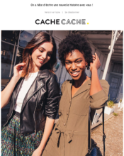 e-mailing - Marketing relationnel - Bienvenue - Welcome - Cache-Cache - 01/2023