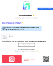 e-mailing - Transactionnels - Suivi de commande Expédition / Livraison - La Redoute - 02/2023