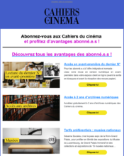 e-mailing - Marketing Acquisition - Acquisition abonnements - Marketing fidélisation - Animation / Vie du Programme de Fidélité - Cahiers du Cinéma - 02/2023