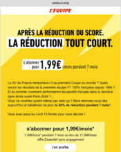 e-mailing - Marketing Acquisition - Acquisition abonnements - L'Équipe - 02/2023